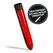 Crushious Classic Vibe Red, elegantni metalik intimni masažer dužine 17.5 cm