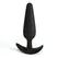 Crushious Tic Tac Toe Intimate Plug Training Set Black Silicone 3 Sizes