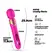 Crushious Big Ben Dual Wand Pink, svestrani silikonski masažer dužine 25,9 cm
