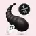 Crushious Cocoon Black bežični punjivi vibrirajući sistem, 8.5cm