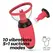 Crushious Scarlet intimni stimulator sa vakuumom i vibracijom, crveni, 14,6 cm