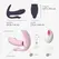 Crushious Fritz Pastel Pink nosivi vibrator sa funkcijom grejanja i daljinskim upravljačem, 14 cm
