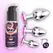 Crushious Bijou Pink Set - Trio of Metal Jewel Intimate Plugs, 3 Sizes