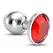 Crushious Bijou Anal Jewel Plug Medium Red - Elegant Metal Accessory 7cm