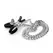 Fetish Fantasy Series Adjustable Silver Chain Clamp Set - Metal & Rubber