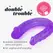 Double Trouble fleksibilni dvostrani intimni model 27 cm ljubičasti