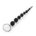 Crushious Bead Chain intimni lanac u crnoj boji dužine 25.4 cm sa fleksibilnim dizajnom