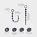 Crushious Bead Chain intimni lanac u crnoj boji dužine 25.4 cm sa fleksibilnim dizajnom
