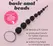 Crushious Bead Chain intimni lanac u crnoj boji dužine 25.4 cm sa fleksibilnim dizajnom