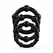 Triple Bead Performance Ring Set Black by Triple Bead - 3 Sizes, Textured Surface