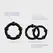 Triple Bead Performance Ring Set Black by Triple Bead - 3 Sizes, Textured Surface