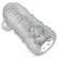 Hunkyjunk Jackt Nubby Ribbed intimni trenažer Clear Ice Large