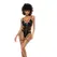 Mapale Bodysuit L/XL Wet Look Black - Underwired Support & Adjustable Fit