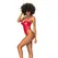 Mapale Bodysuit S Wet Red Vinyl Adjustable High-Cut Design