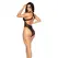 Mapale Bodysuit L/XL Black - Wet Look & Mesh, Adjustable Fastening