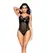 Mapale Bodysuit M Wet Black - Vinyl Mesh, Adjustable Fit