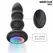 Addicted Toys Rotating Vibrating Plug LED Remote 11.9cm Silicone Black