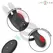 Intense Quinn Double Stimulation Ring with Remote, 9 Modes, Silicone, Black