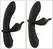 Couples Choice Duo vibrator 3 u 1 silikonski set sa prstenom koji se skida, ljubičasti