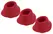 Womanizer W-Heads set 3x Medium crveni zamenski silikonski nastavci M