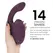 Womanizer Duo Next Dual Air i Vibration sistem tamnoljubičasti 195mm