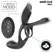 Addicted Toys Double Ring System with Multi-Zone Vibrating Stimulator, Black