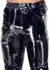 Black Level muške crne pantalone S, elegantna veštačka koža, slim fit kroj