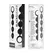 Black&Silver Lennon Intimate Sphere System 4 Silicone Spheres 15cm