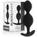 Black&Silver Orson Plug Silicone 2 Waves 9.5cm - Flexible Unisex Design