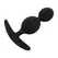Black&Silver Orson Plug Silicone 2 Waves 9.5cm - Flexible Unisex Design