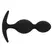 Black&Silver Orson Plug Silicone 2 Waves 9.5cm - Flexible Unisex Design