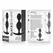 Black&Silver Orson Plug Silicone 2 Waves 9.5cm - Flexible Unisex Design