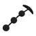 BLACK&SILVER Harry Silicone Intimate Beads 3 Spheres 14cm Black