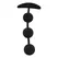 BLACK&SILVER Harry Silicone Intimate Beads 3 Spheres 14cm Black