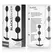 BLACK&SILVER Harry Silicone Intimate Beads 3 Spheres 14cm Black