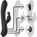 BLACK&SILVER Jamie Rechargeable Silicone Dual-Action Stimulator Black