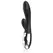 Black&Silver Kaleb silikonski intimni masažer sa dva motora 20cm crni