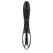Black&Silver Kaleb silikonski intimni masažer sa dva motora 20cm crni