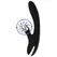 Black & Silver GRIMM WAVE FUNCTION intimni stimulator sa talasnom funkcijom USB 24cm