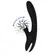 Black & Silver GRIMM WAVE FUNCTION intimni stimulator sa talasnom funkcijom USB 24cm