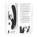 Black & Silver Johnny vibrator, punjivi silikonski model sa USB priključkom