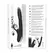 Black&Silver Reed Up & Down Vibe silikonski intimni stimulator 24cm USB