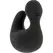 Black&Silver DuckyMania punjivi silikonski masažer za prst, crni