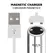 BLACK&SILVER Kailan 2 Silver Magnetic Rechargeable Mini Vibrator