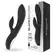 Black & Silver Kaultz Touch Control Duo Vibrator - USB Rechargeable, 10 Modes