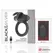 BLACK&SILVER Agron intimni prsten sa WATCHME daljinskim upravljačem i 10 modova, crni