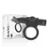 BLACK&SILVER Cameron Black Rechargeable Silicone Ring, 10 Modes, Waterproof