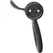 BLACK&SILVER Cameron Black Rechargeable Silicone Ring, 10 Modes, Waterproof