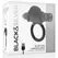 Black&Silver Burton Intimate Ring 10 Modes Rechargeable Black Silicone