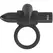 Black&Silver Burton Intimate Ring 10 Modes Rechargeable Black Silicone